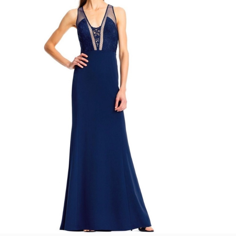 Aidan Mattox Blue Gown